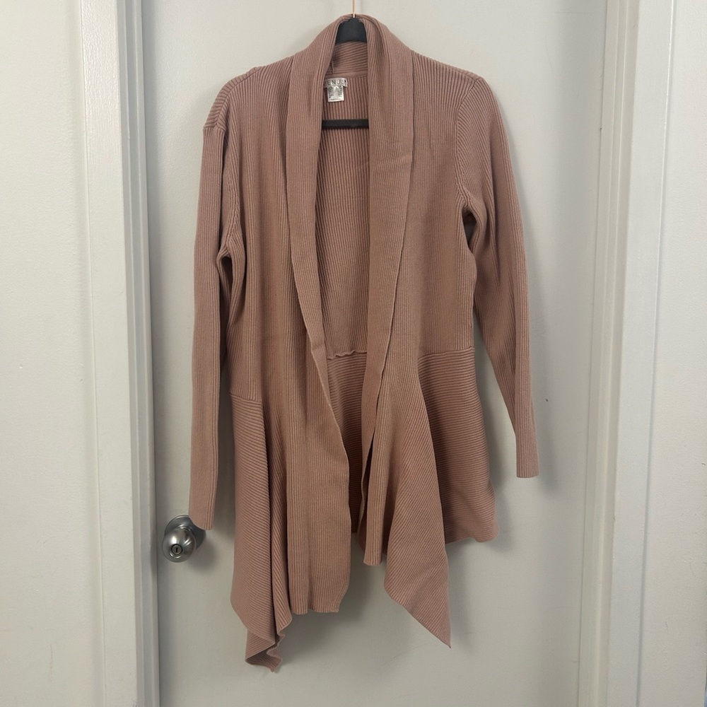 VENUS Women's Open Front Cardigan - Brown